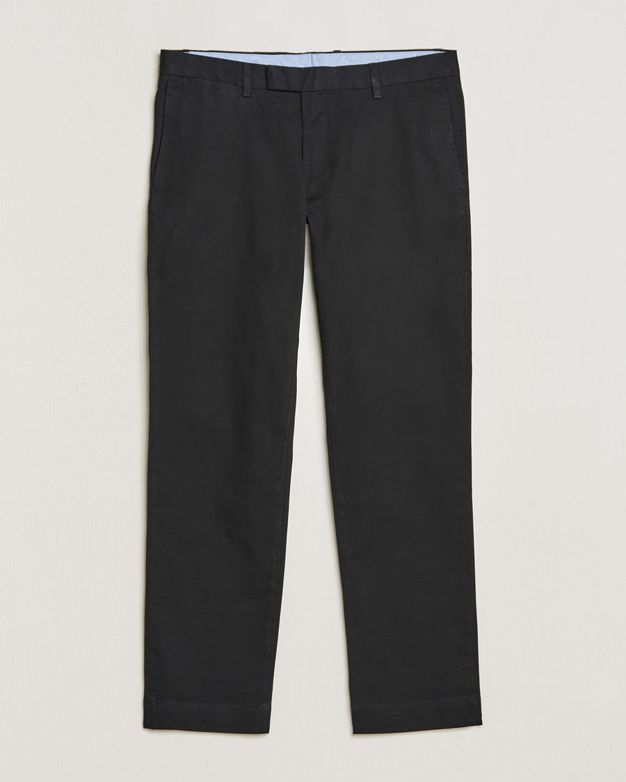 Men | Trousers | Polo Ralph Lauren | Slim Fit Stretch Chinos Black
