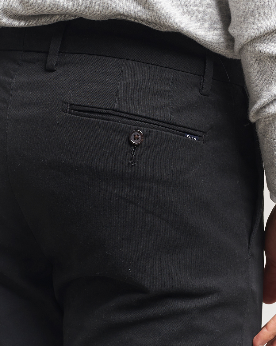 Men | Trousers | Polo Ralph Lauren | Slim Fit Stretch Chinos Black