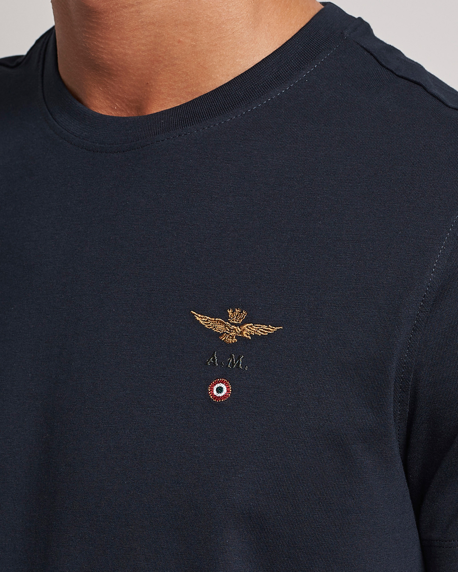 Men | T-Shirts | Aeronautica Militare | TS1580 Crew Neck Tee Navy