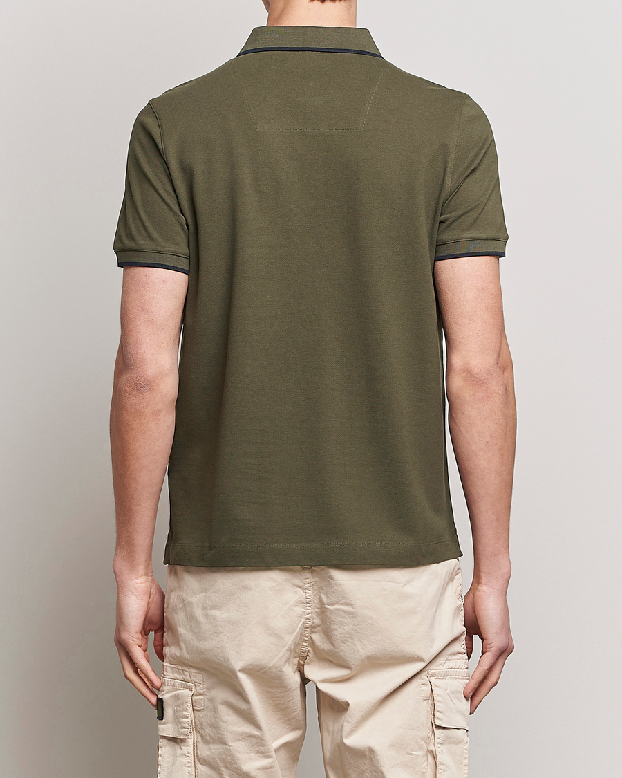 Men | Polo Shirts | Aeronautica Militare | Garment Dyed Cotton Polo Green