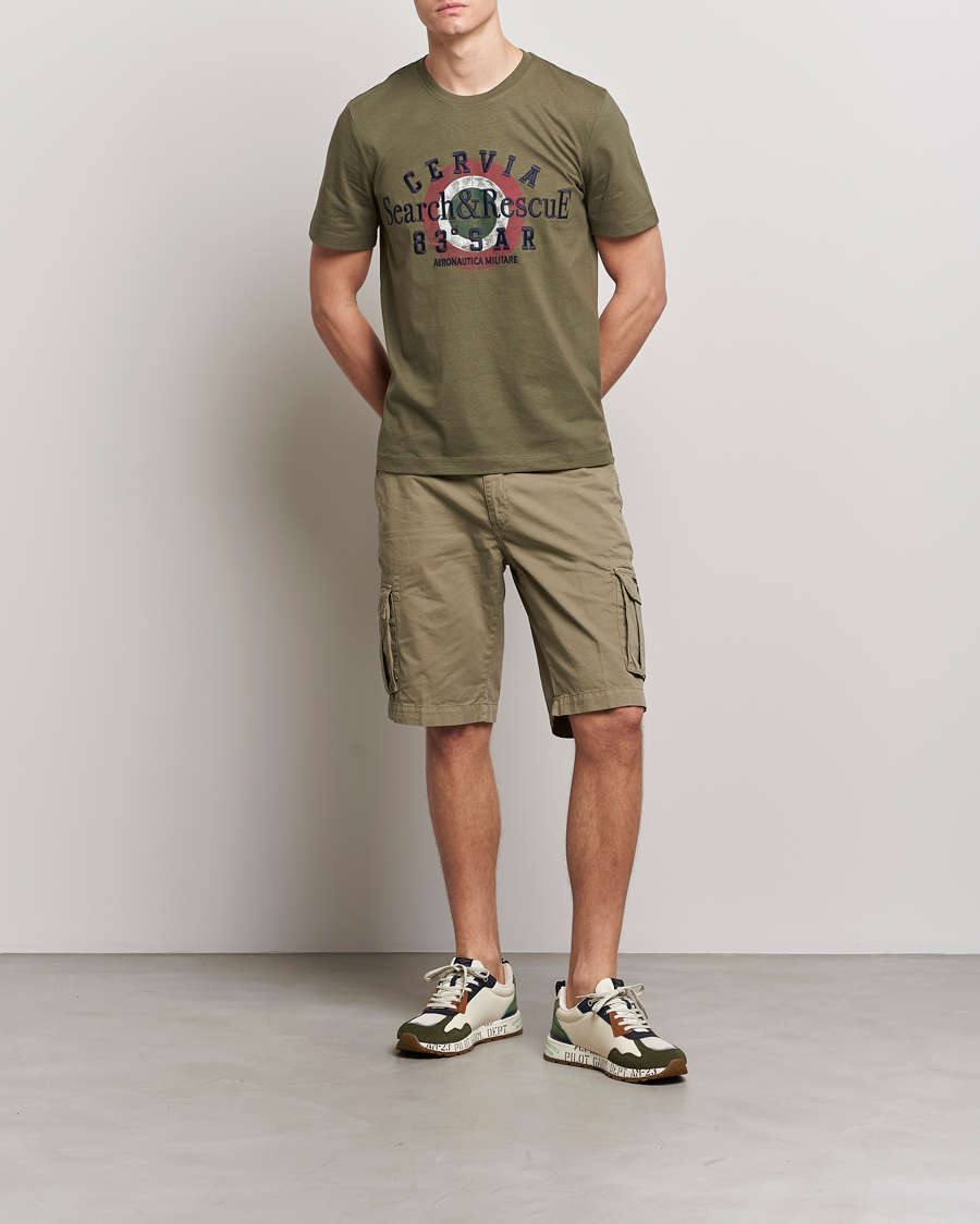 Men | Shorts | Aeronautica Militare | BE066 Cargo Shorts Green