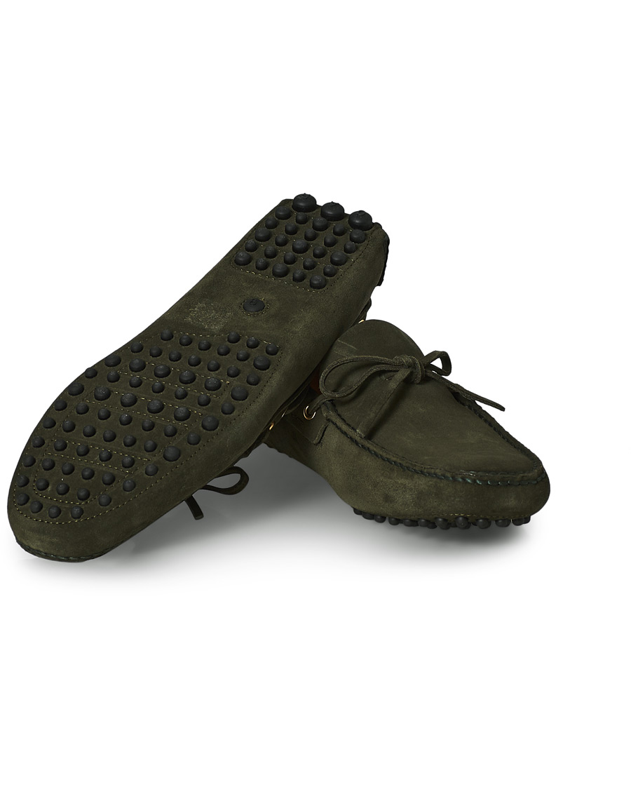 Men | Car Shoe Driver Moccasin Dark Green Suede | Car Shoe | Driver Moccasin Dark Green Suede