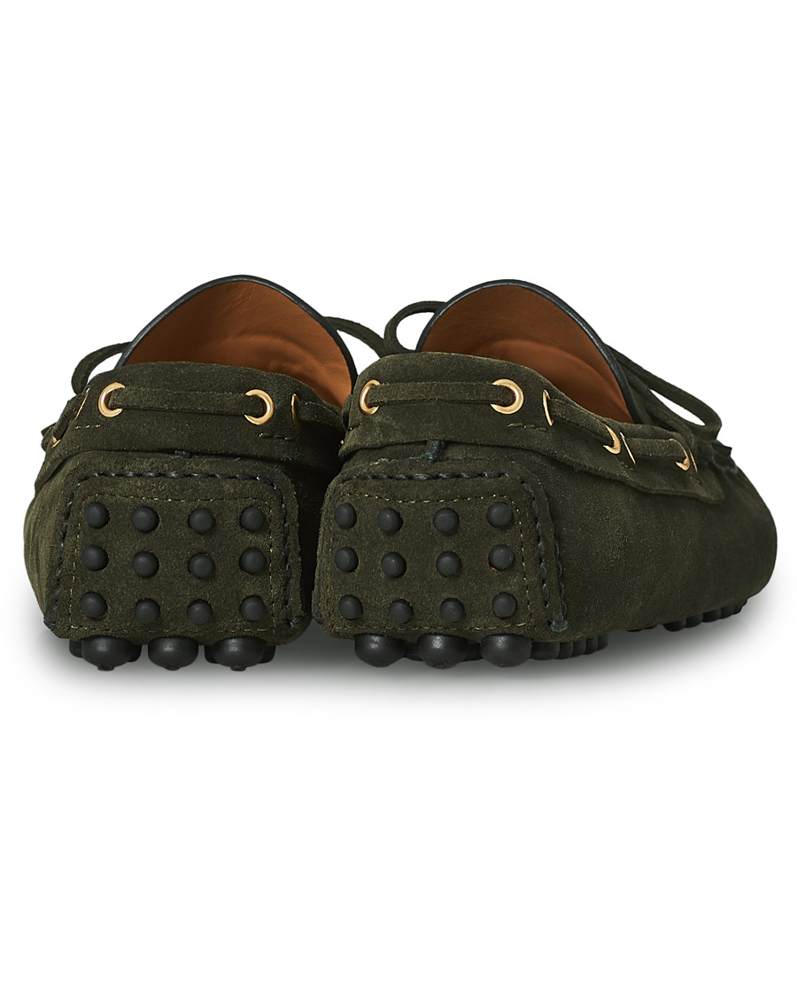 Men | Car Shoe Driver Moccasin Dark Green Suede | Car Shoe | Driver Moccasin Dark Green Suede