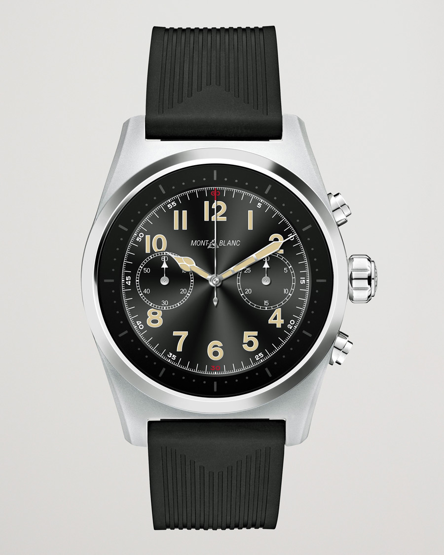 Men | Montblanc Summit Lite Smartwatch Grey/Black Rubber Strap | Montblanc | Summit Lite Smartwatch Grey/Black Rubber Strap