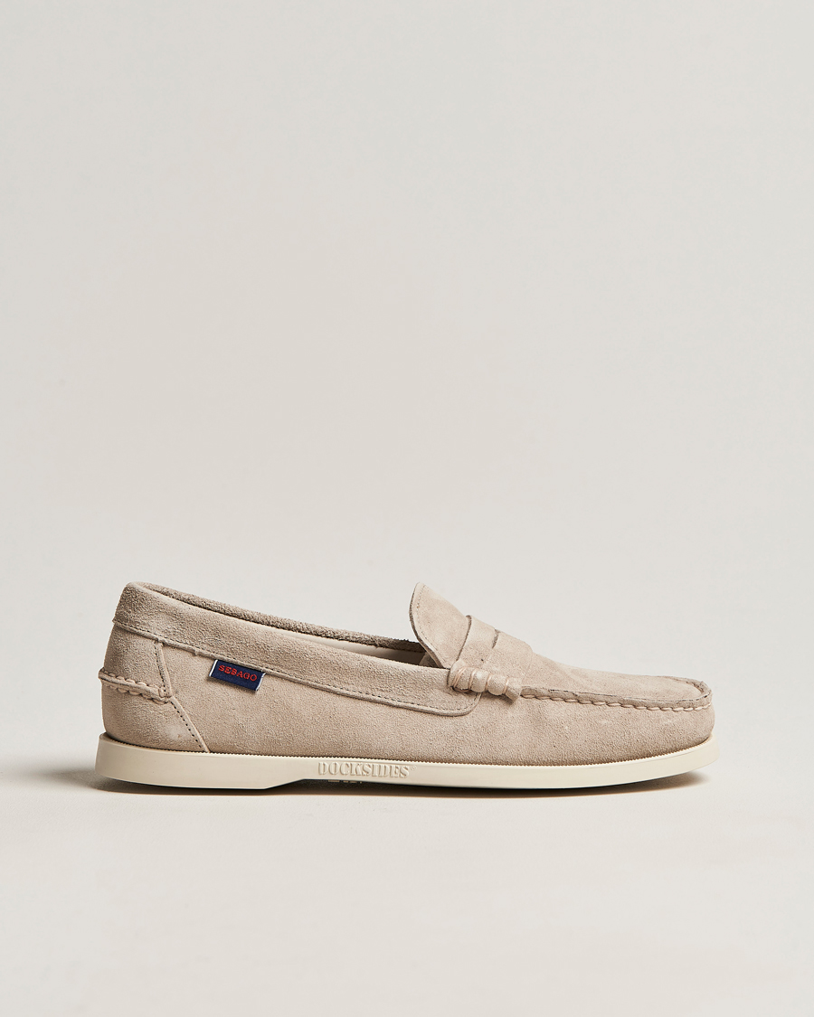 Men | Loafers | Sebago | Dan Suede Loafer Brown Taupe