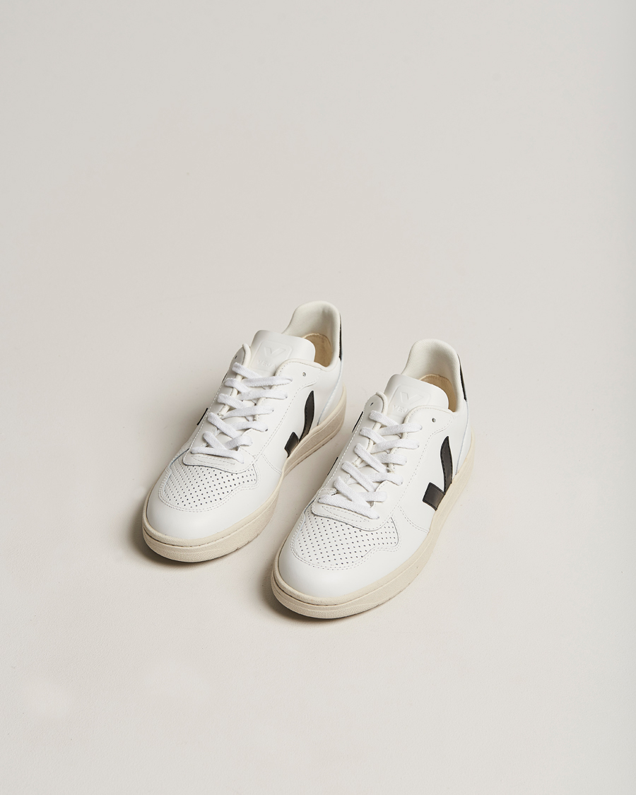 Men | Veja | Veja | V-10 Leather Sneaker Extra White/Black