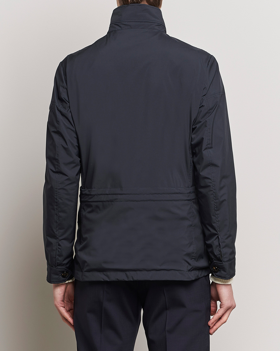 Men | Coats & Jackets | MooRER | Waterproof Nylon Field Jacket Navy