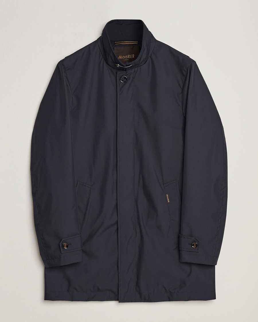 Men | Coats & Jackets | MooRER | Waterproof Car Coat Navy