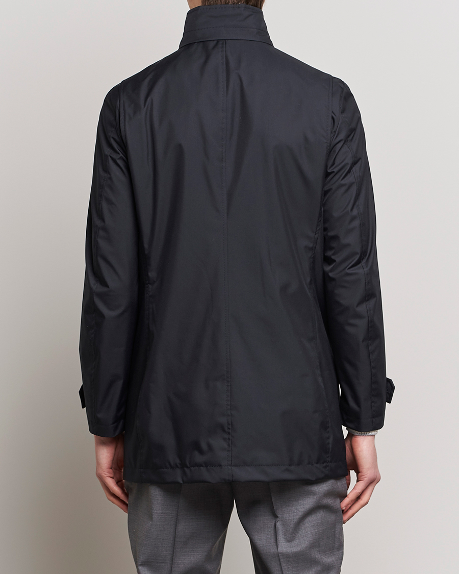 Men | Coats & Jackets | MooRER | Waterproof Car Coat Navy