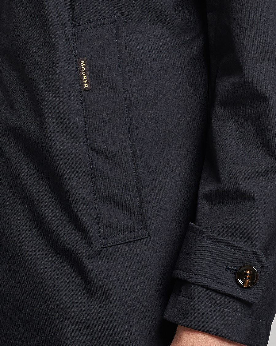 Men | Coats & Jackets | MooRER | Waterproof Car Coat Navy