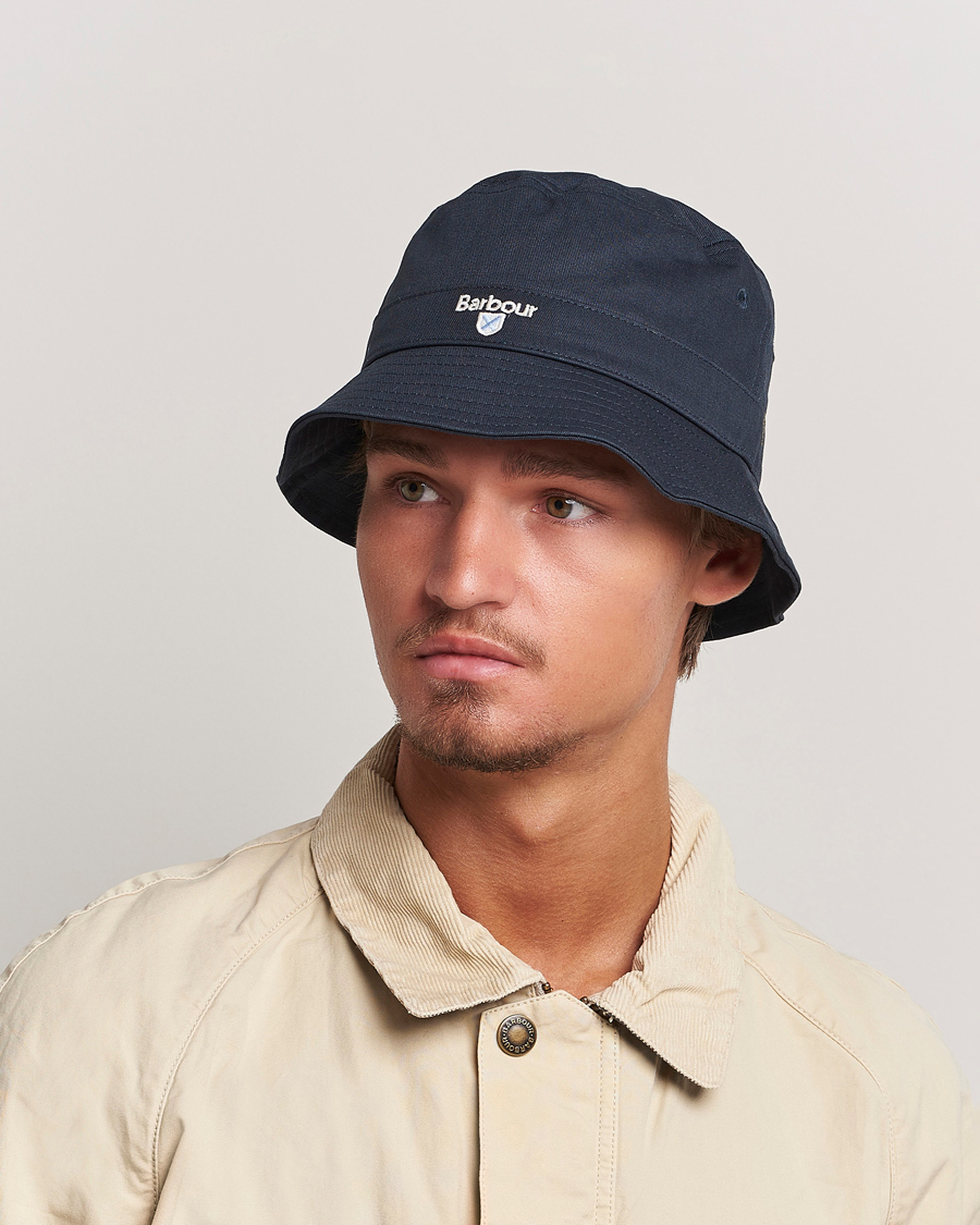 Herre | Tilbehør | Barbour Lifestyle | Cascade Bucket Hat Navy