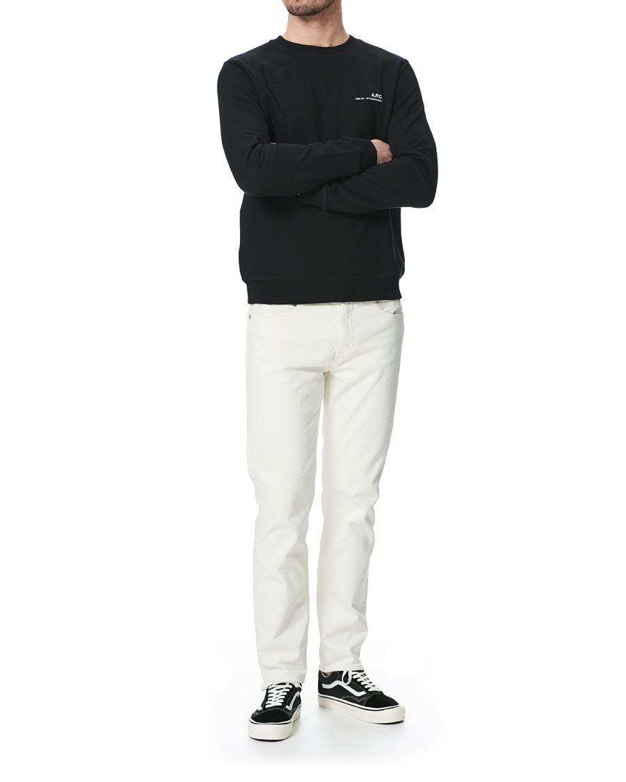Men | Sweaters & Knitwear | A.P.C. | Item Crew Neck Sweatshirt Black
