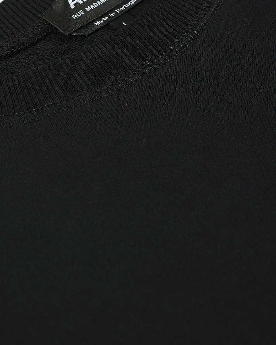 Men | Sweaters & Knitwear | A.P.C. | Item Crew Neck Sweatshirt Black