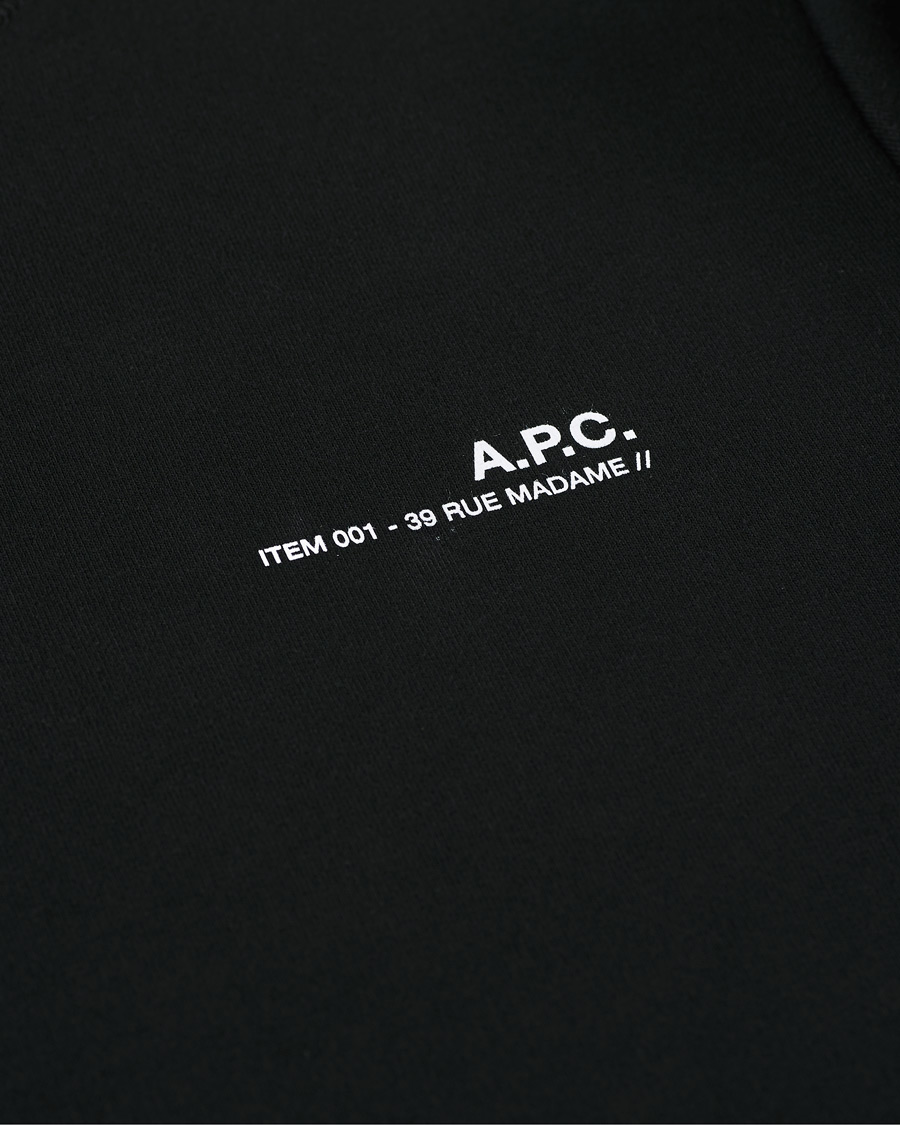 Men | Sweaters & Knitwear | A.P.C. | Item Crew Neck Sweatshirt Black