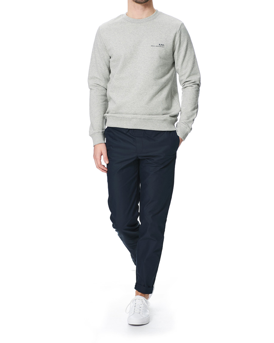Men | Sweaters & Knitwear | A.P.C. | Item Crew Neck Sweatshirt Heather Grey