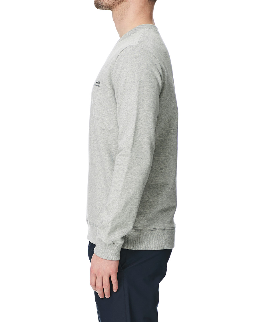 Men | Sweaters & Knitwear | A.P.C. | Item Crew Neck Sweatshirt Heather Grey