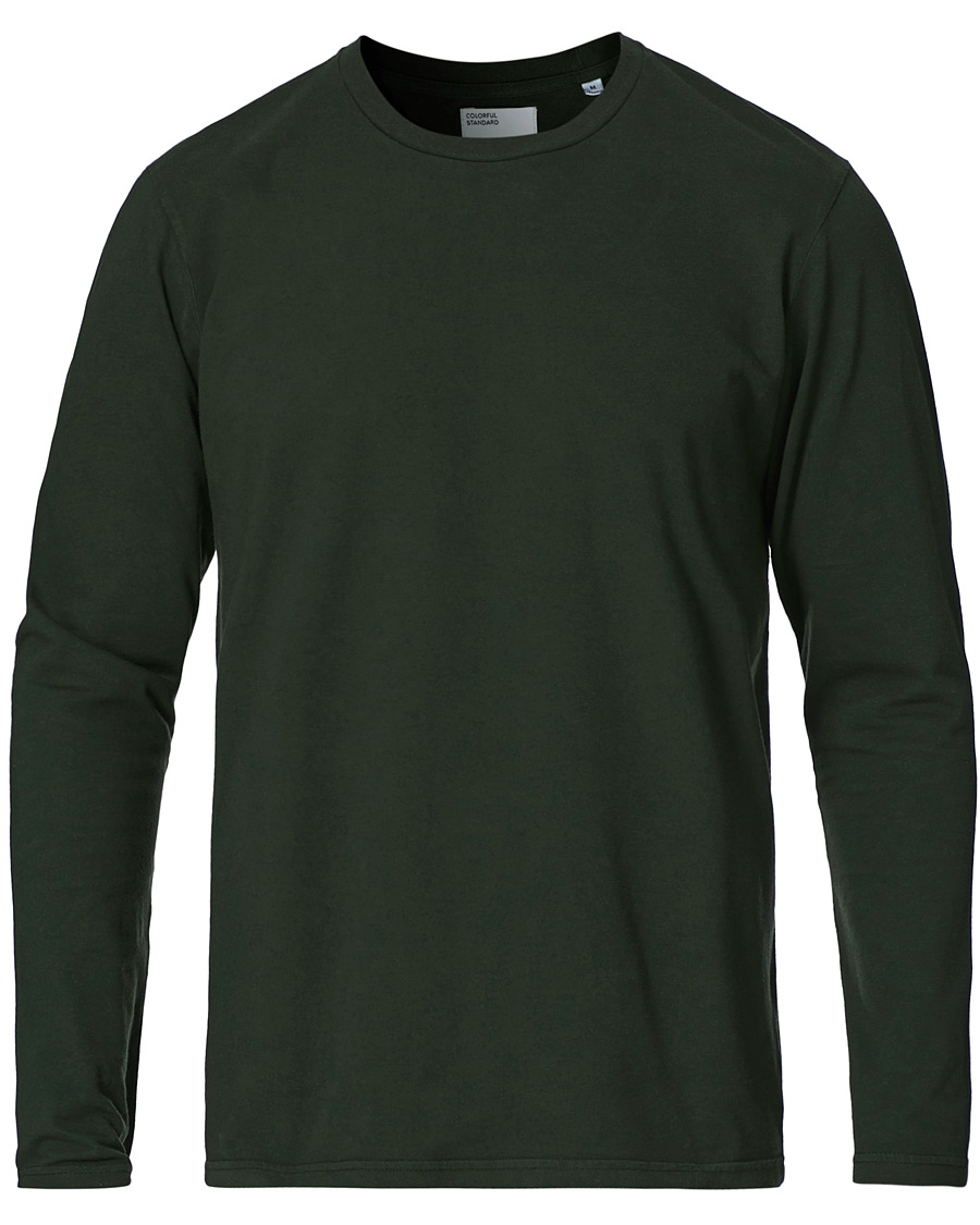 Men | T-Shirts | Colorful Standard | Classic Organic Long Sleeve T-shirt Hunter Green
