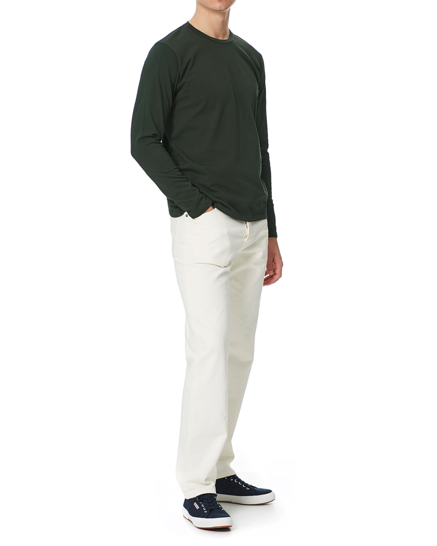 Men | T-Shirts | Colorful Standard | Classic Organic Long Sleeve T-shirt Hunter Green