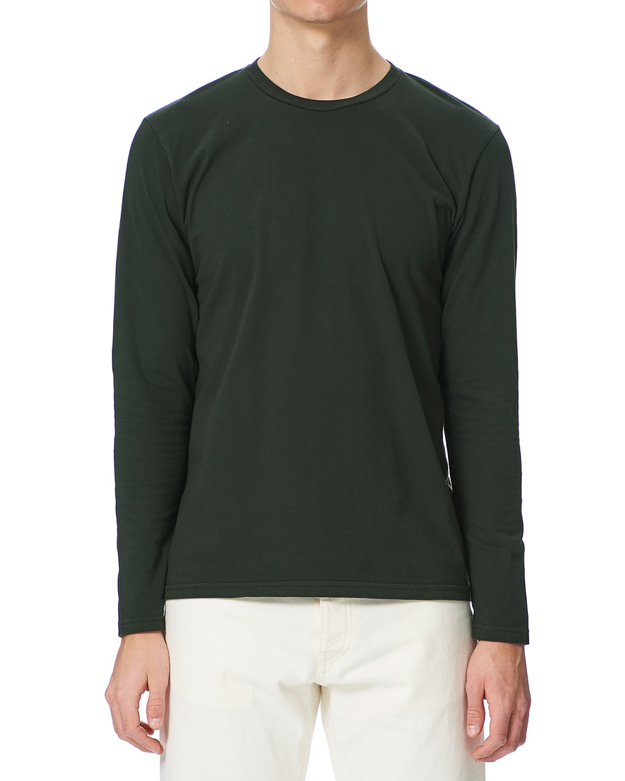 Men | T-Shirts | Colorful Standard | Classic Organic Long Sleeve T-shirt Hunter Green