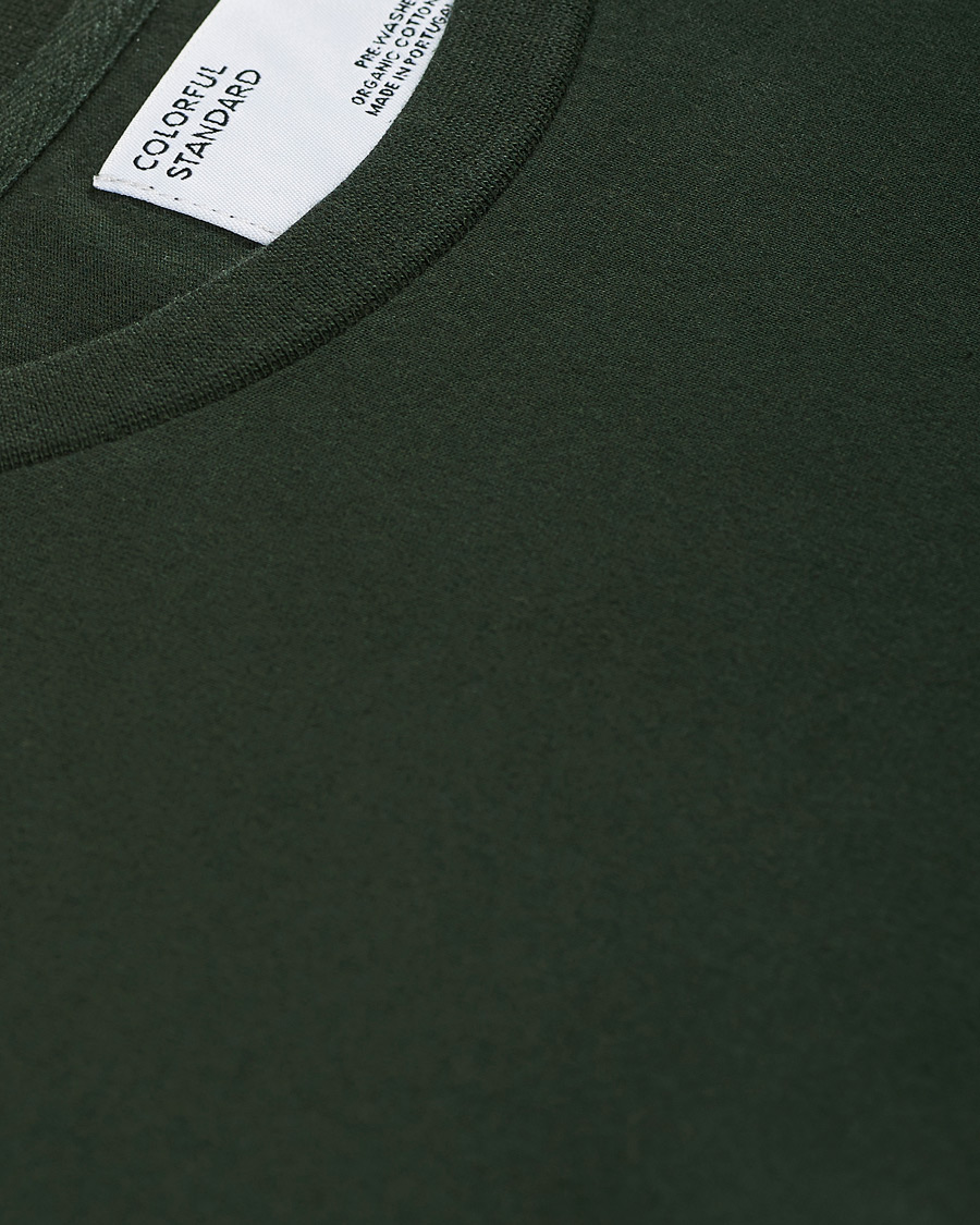 Men | T-Shirts | Colorful Standard | Classic Organic Long Sleeve T-shirt Hunter Green