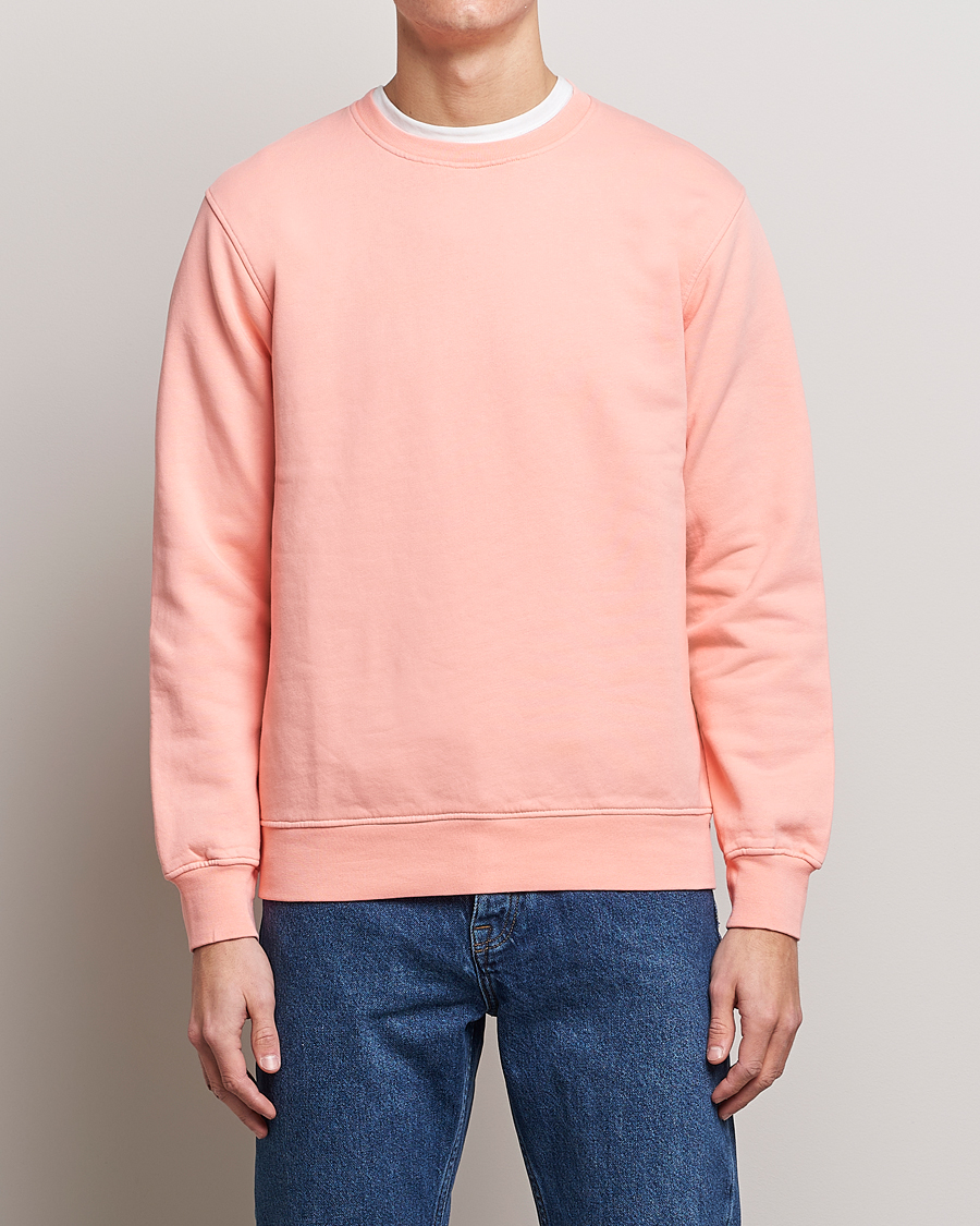 Men | Sweatshirts | Colorful Standard | Classic Organic Crew Neck Sweat Bright Coral