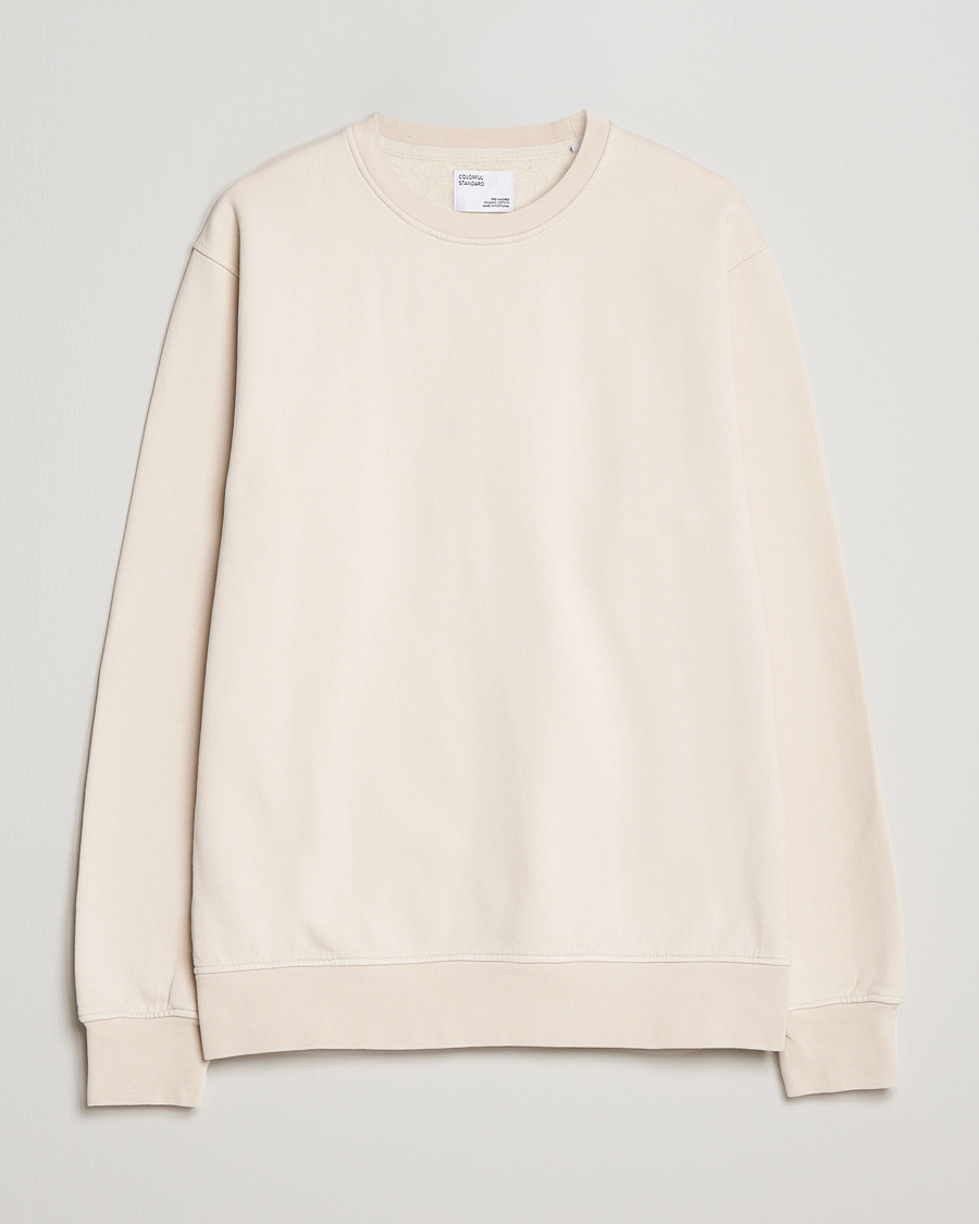 Men | Sweatshirts | Colorful Standard | Classic Organic Crew Neck Sweat Ivory White