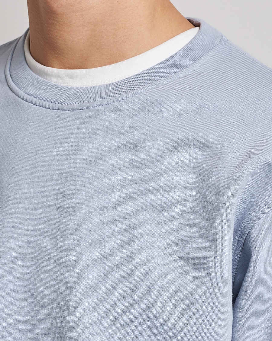Men | Sweaters & Knitwear | Colorful Standard | Classic Organic Crew Neck Sweat Powder Blue
