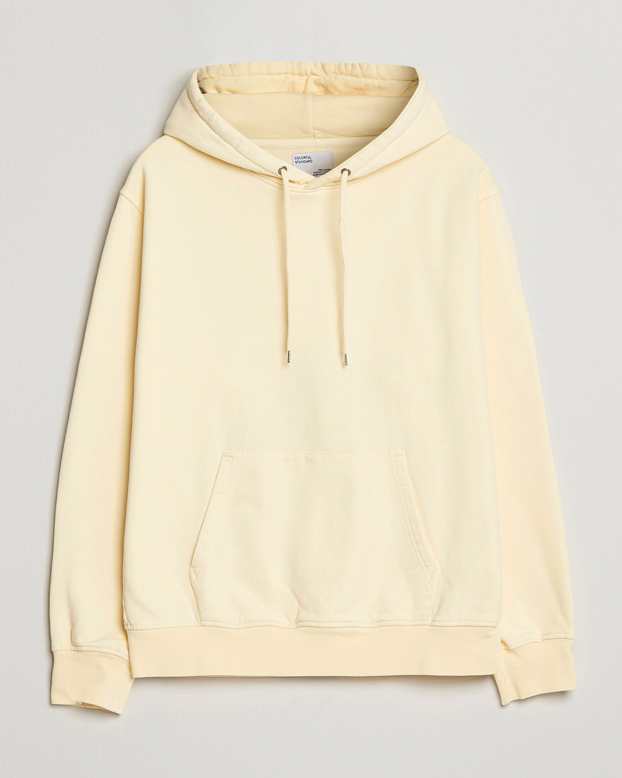 Men | Sweaters & Knitwear | Colorful Standard | Classic Organic Hood Soft Yellow