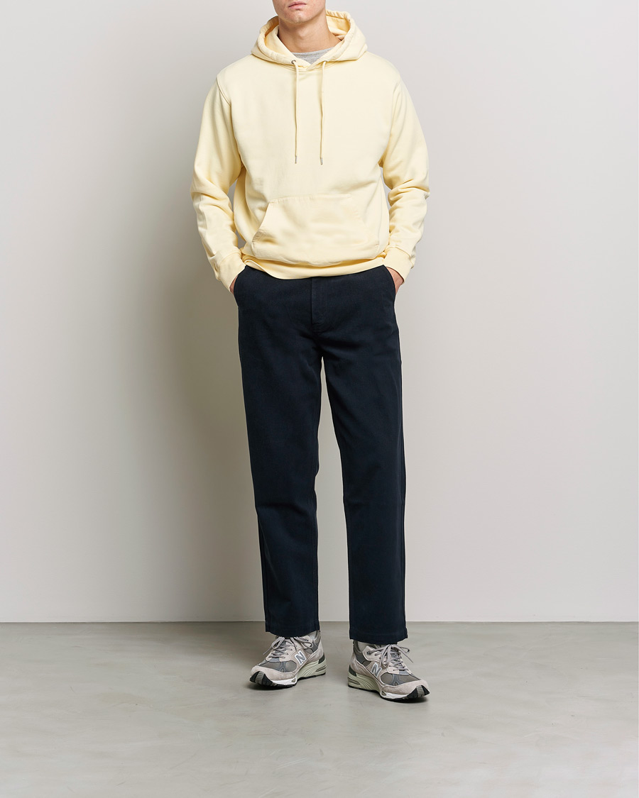 Men | Sweaters & Knitwear | Colorful Standard | Classic Organic Hood Soft Yellow