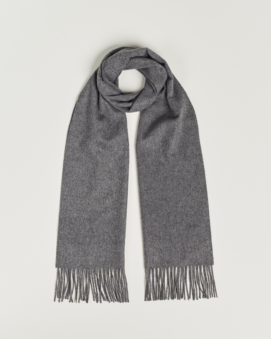 Men | Scarves | Piacenza Cashmere | Cashmere Scarf Grey Melange