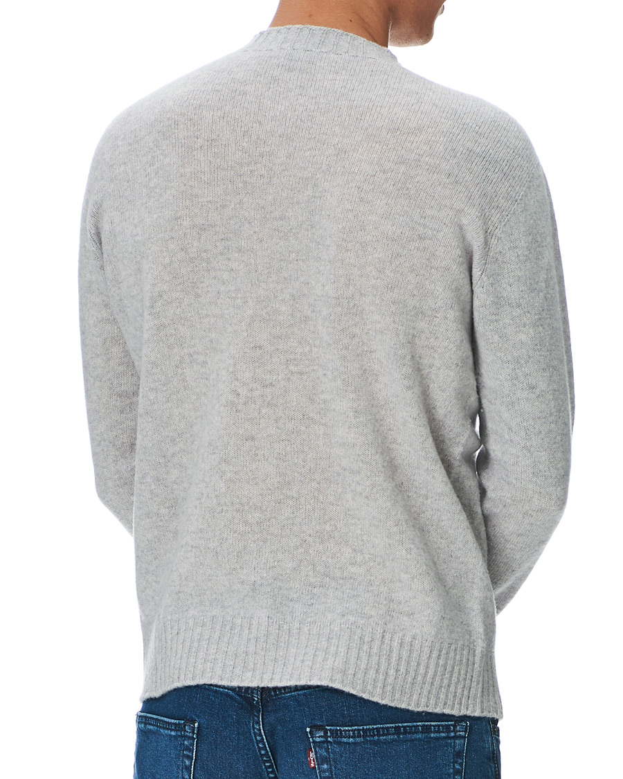 Men | Sweaters & Knitwear | Altea | Wool/Cashmere Crew Neck Sweater Light Grey