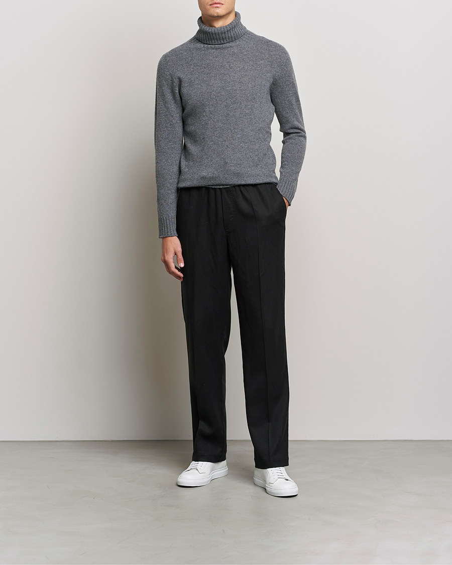 Men |  | Altea | Wool/Cashmere Turtleneck Sweater Heather Grey