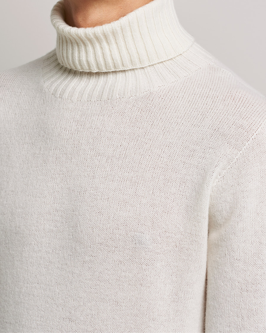 Men | Sweaters & Knitwear | Altea | Wool/Cashmere Turtleneck Sweater Latte