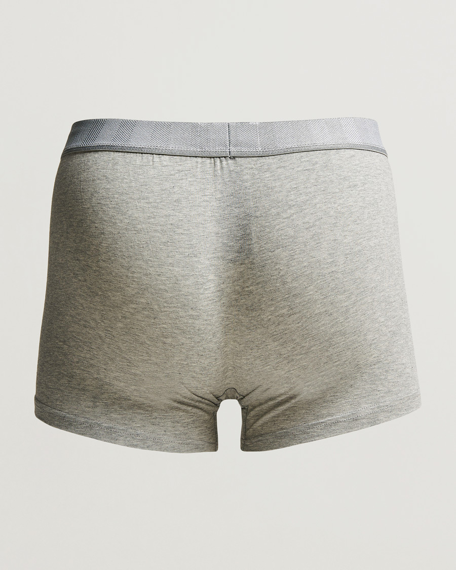 Men | Underwear & Socks | Zegna | Cotton Stretch Boxer Bi-Pack Grey Heather