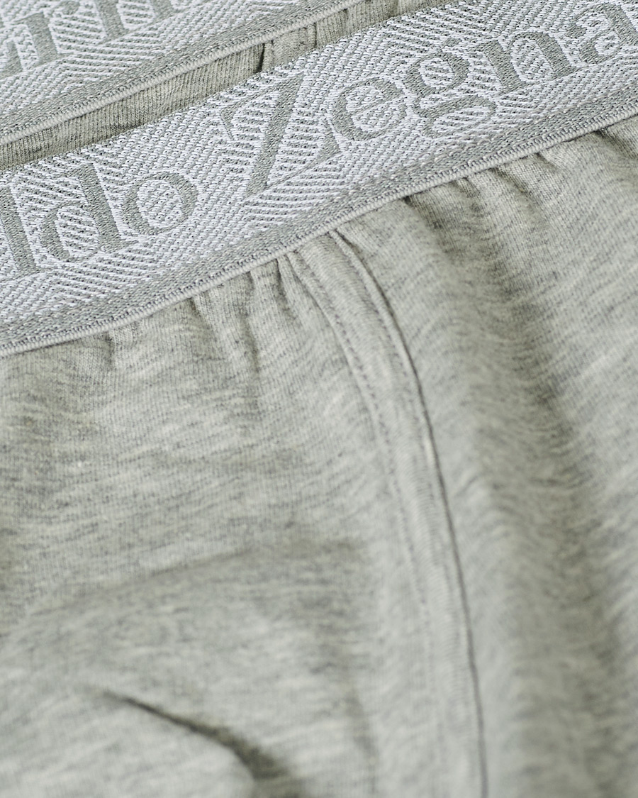 Men | Underwear & Socks | Zegna | Cotton Stretch Boxer Bi-Pack Grey Heather