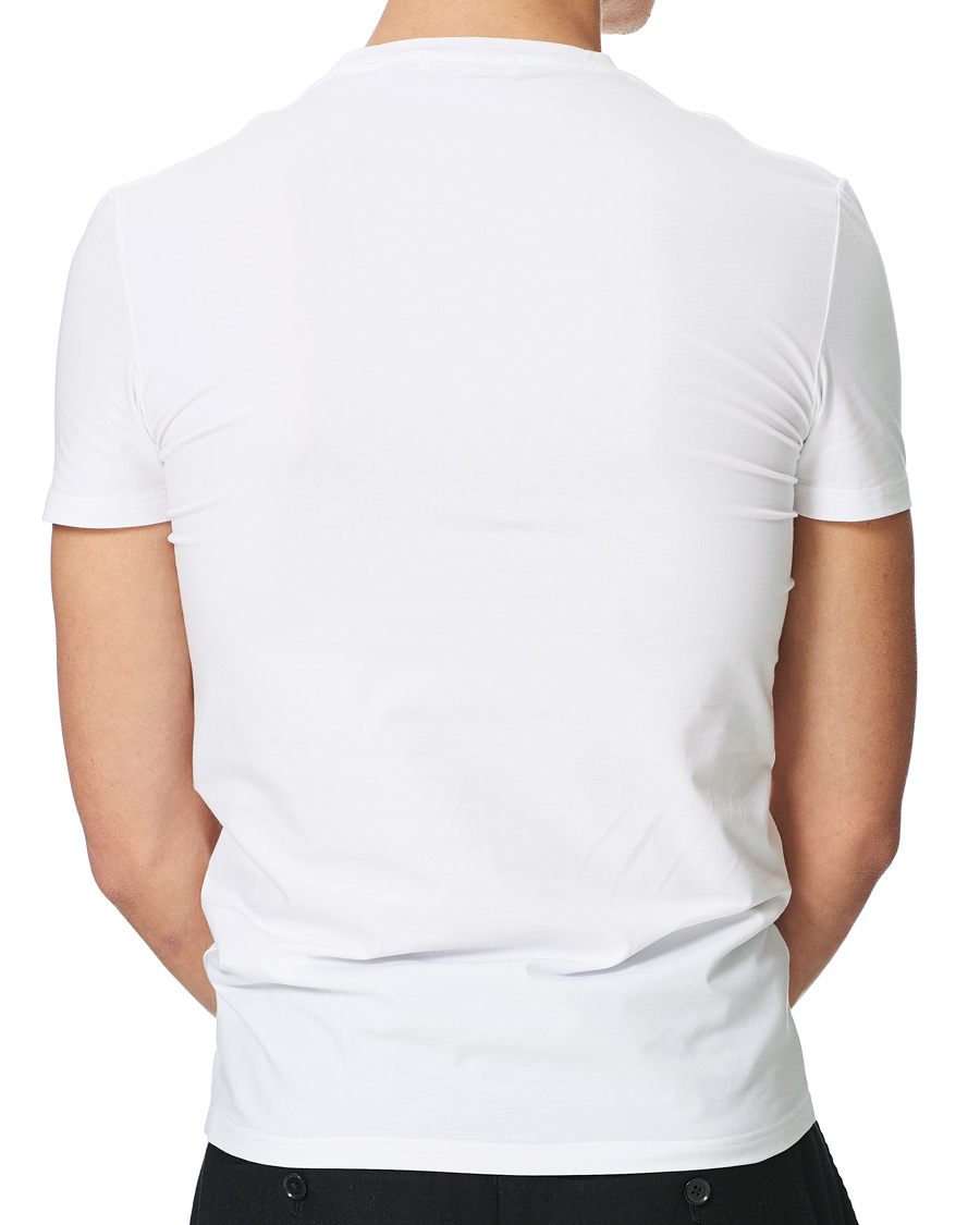 Zegna Cotton Stretch Crew Neck T-Shirt White at CareOfCarl.com Zegna Cotton Stretch Crew Neck T-Shirt White at CareOfCarl.com