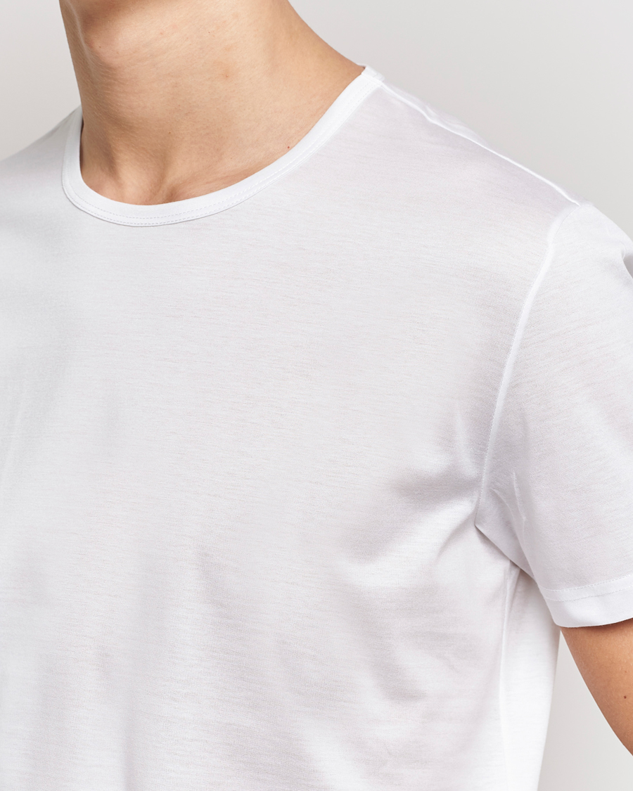 Men | T-Shirts | Zegna | Filoscozia Fine Cotton Crew Neck T-Shirt White