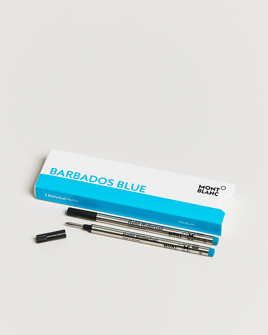 Men | Pens | Montblanc | 2 Rollerball Refills Barbados Blue