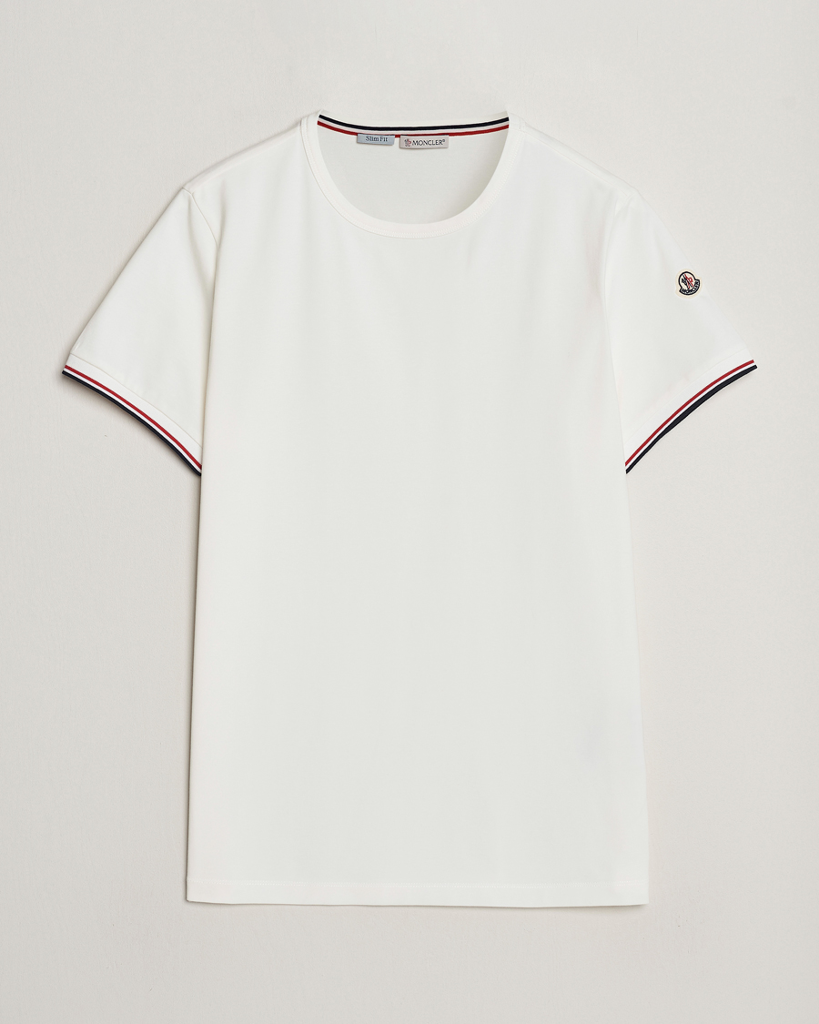 Men | T-Shirts | Moncler | Shoulder Logo T-Shirt Off White