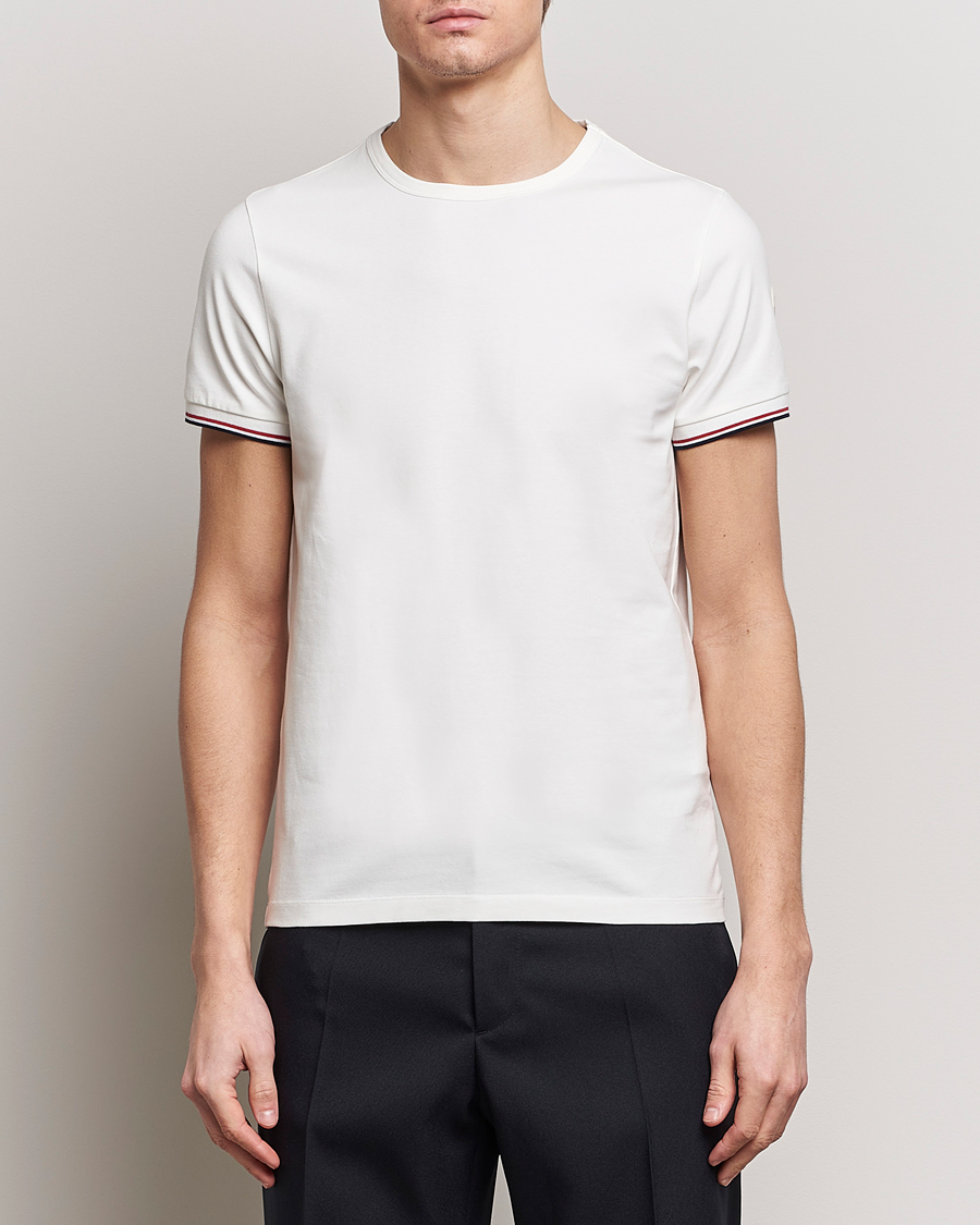 Men | T-Shirts | Moncler | Shoulder Logo T-Shirt Off White