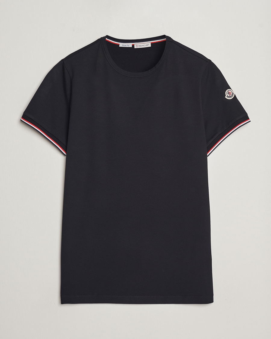 Men | T-Shirts | Moncler | Shoulder Logo T-Shirt Black