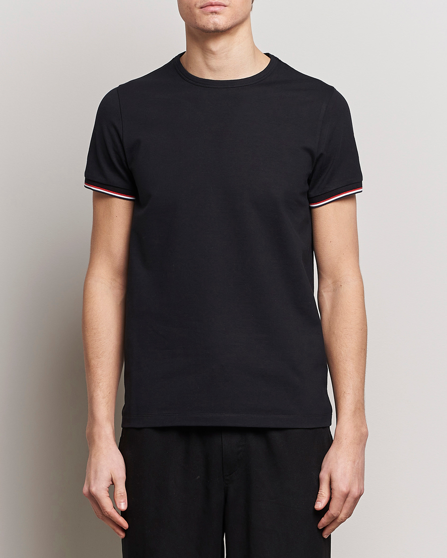 Men | T-Shirts | Moncler | Shoulder Logo T-Shirt Black