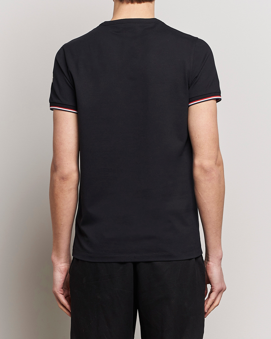 Men | T-Shirts | Moncler | Shoulder Logo T-Shirt Black
