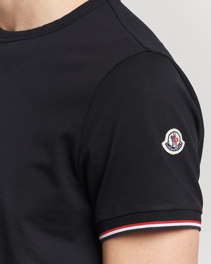 Men | T-Shirts | Moncler | Shoulder Logo T-Shirt Black