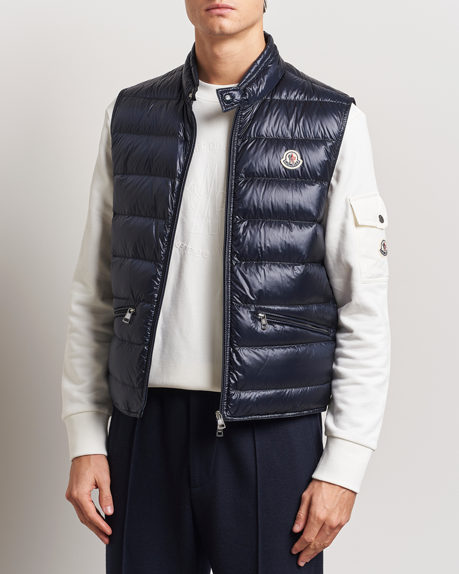 Men | Gilets | Moncler | Gui Vest Navy