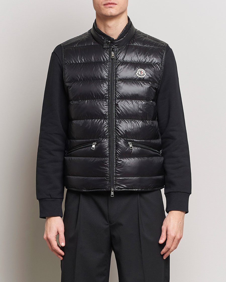 Men | Coats & Jackets | Moncler | Gui Down Vest Black