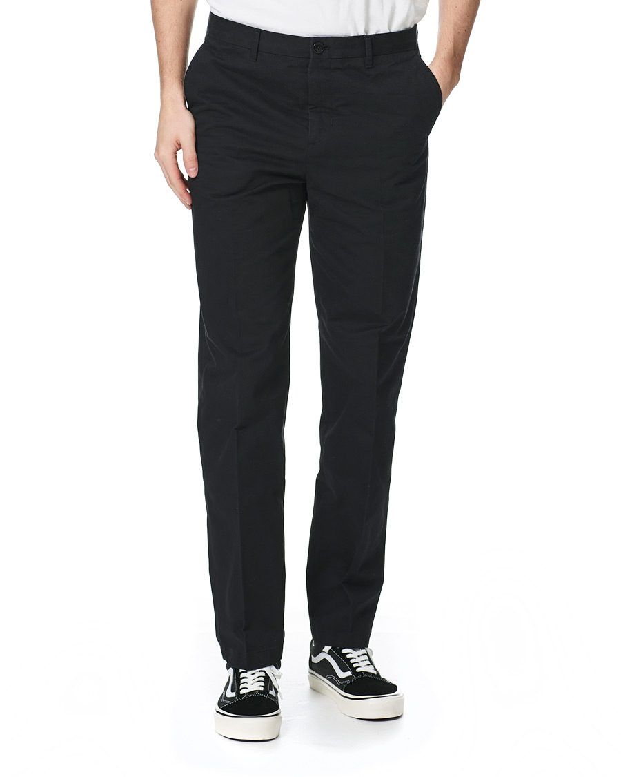 Men | Trousers | Filippa K | William Cotton Trousers Black