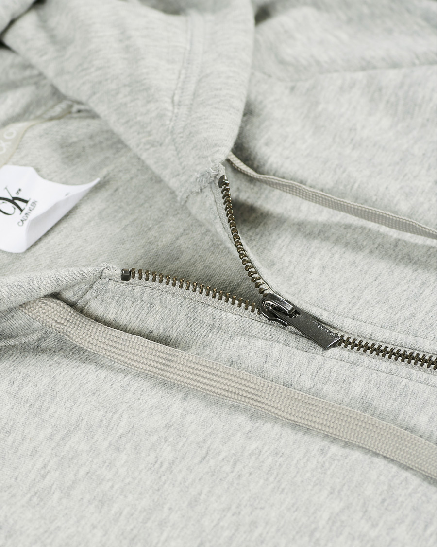 Men | Sweaters & Knitwear | Calvin Klein | CK One Lounge Full Zip Hoodie Grey Heather