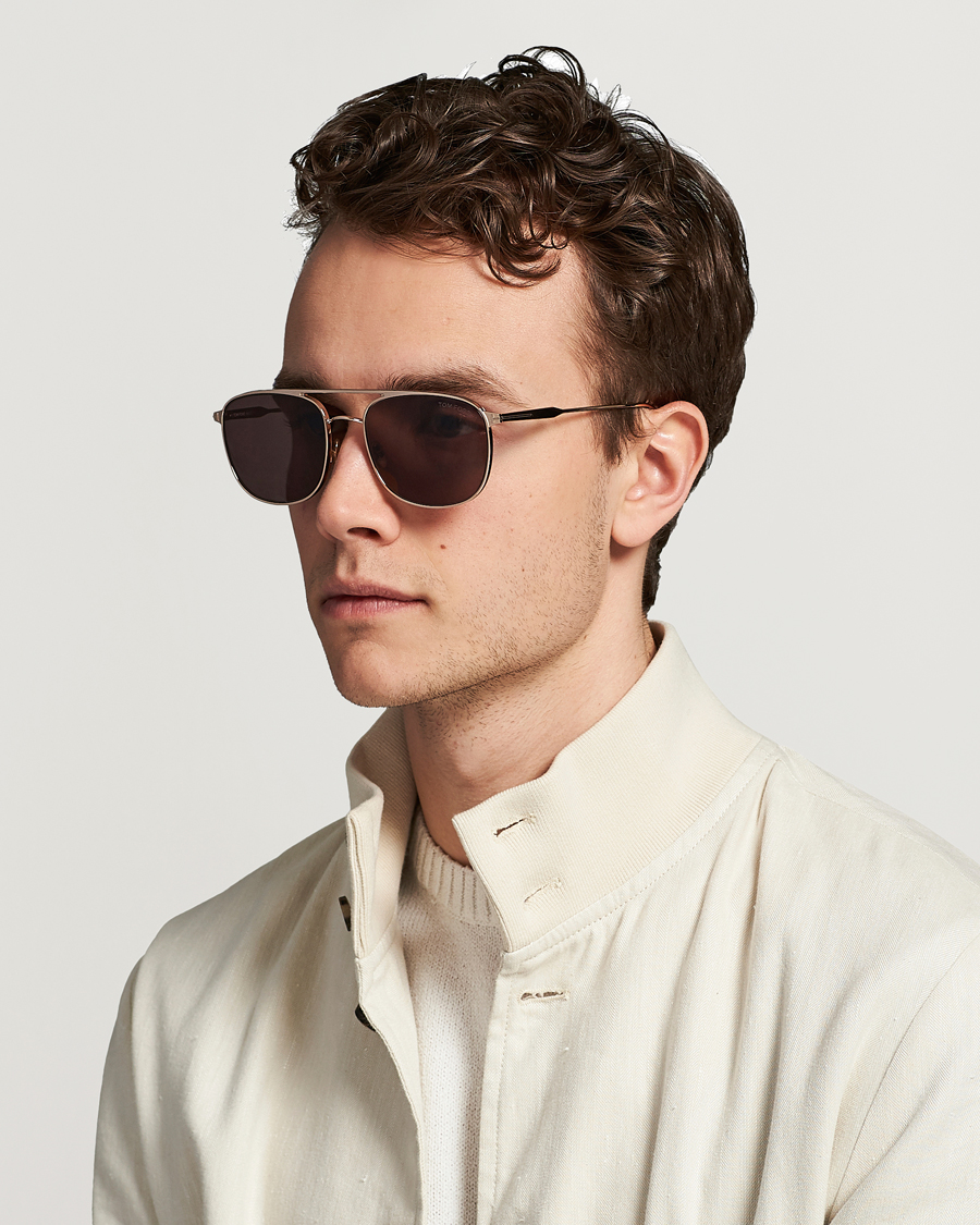 Men | Sunglasses | Tom Ford | Jake Sunglasses Shiny Rose Gold/Brown
