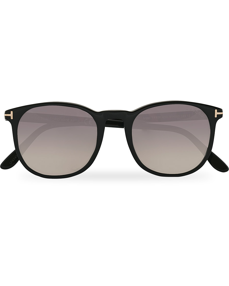Men | Tom Ford Ansel Sunglasses Shiny Black/Smoke Mirror | Tom Ford | Ansel Sunglasses Shiny Black/Smoke Mirror